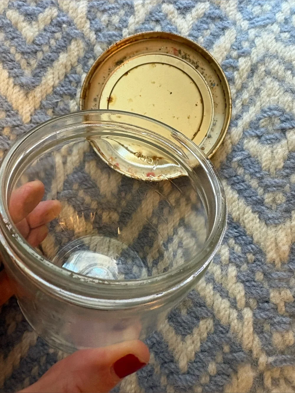 Creamy Yellow Glass Food Storage Jar with Decorative Lid